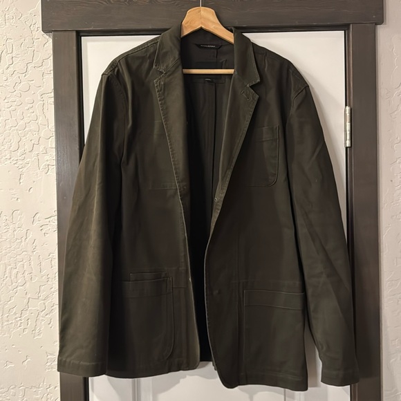 Olive Green Banana Republic Blazer 42R - Picture 1 of 8